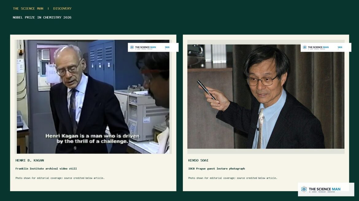 Nobel Prize in Chemistry 2026 laureates Henri B. Kagan and Kenso Soai